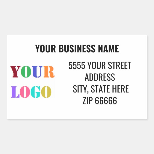 Étiquettes d'adresse avec nom de logo de marque pe (Devant)