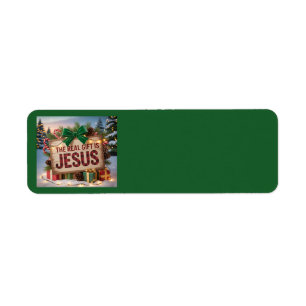 Étiquettes d'adresse Cadeau Réel Jésus