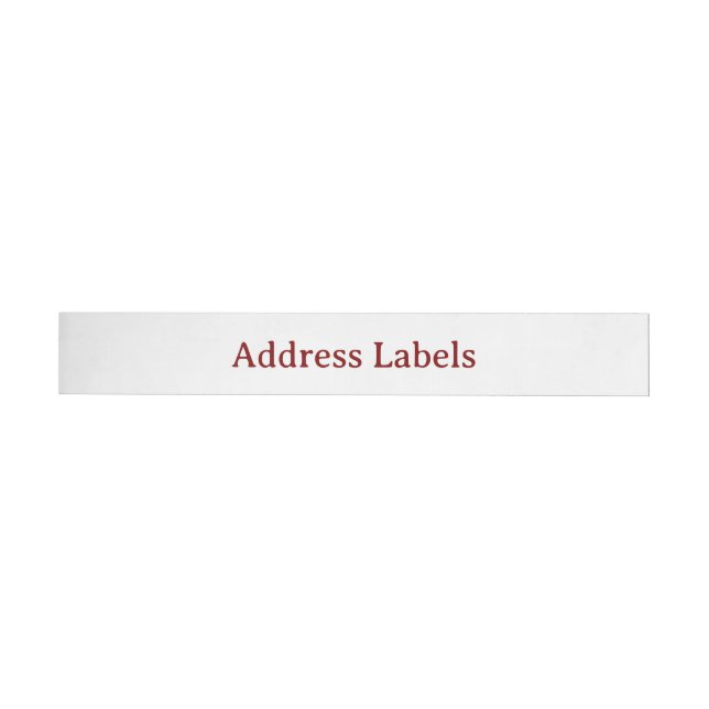 Étiquettes d'adresse classiques (Individual)