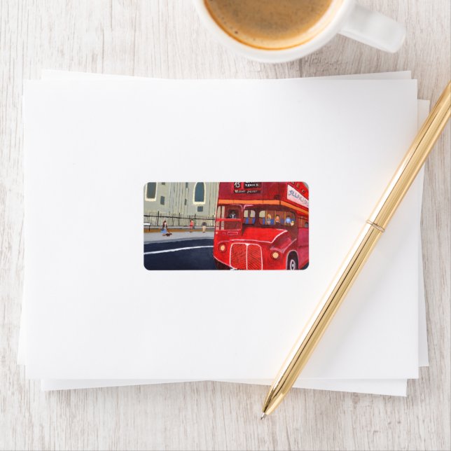 Étiquettes d'adresse de bus de Londres  (En situation)