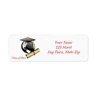 Étiquettes d'adresse de déclaration de diplôme