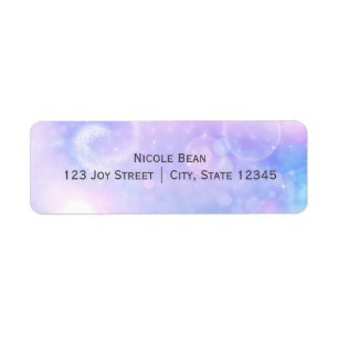Étiquettes d'adresse de galaxie cosmique aux lumiè