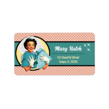 Étiquettes d'adresse de mariée heureuse