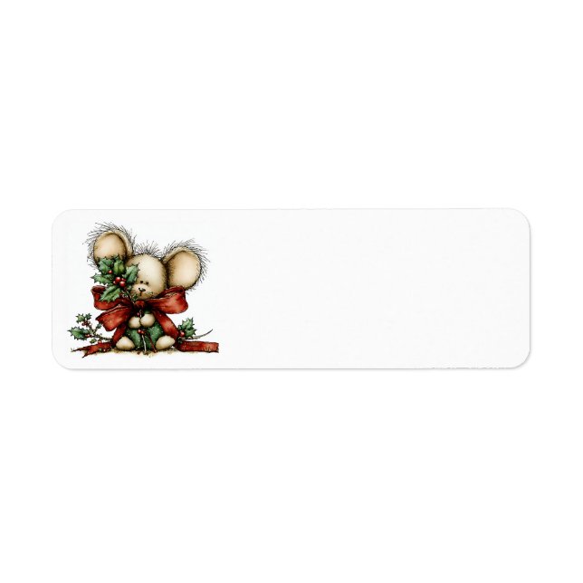 Étiquettes d'adresse de Noël fantaisistes (Devant)