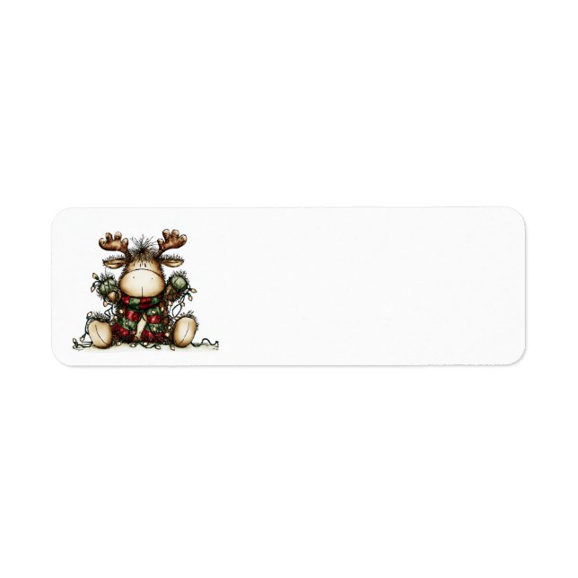 Étiquettes d'adresse de Noël fantaisistes (Devant)