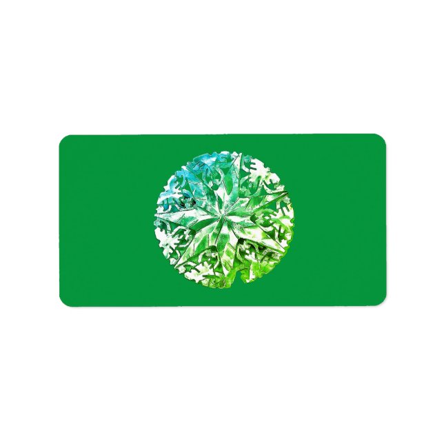 ÉTIQUETTES D'ADRESSE DE NOËL VOEUX SAISONNIERS (Devant)