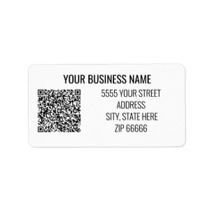 Étiquettes d'Adresse de Nom de Code QR Personnalis
