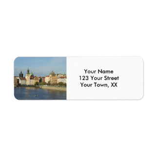 Étiquettes d'adresse de retour à Prague