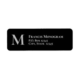 Étiquettes d'adresse de retour alignées à gauche d