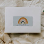 Étiquettes d'adresse de retour Arc-en-ciel vintage<br><div class="desc">Rendre les cartes postales faciles et adorables avec ces étiquettes d'adresse de retour bébé arc-en-ciel dans des couleurs vintages chères.</div>