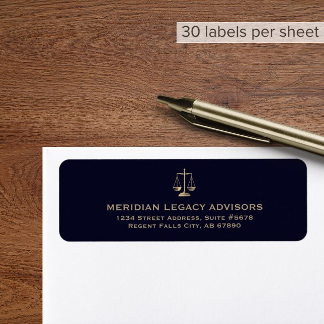 Étiquettes d'adresse de retour avec logo de la bal (Créateur téléchargé)