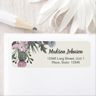 Étiquettes d'adresse de retour | Baby Shower | Flo