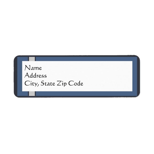 Étiquettes d'adresse de retour Bar Mitzvah (Devant)