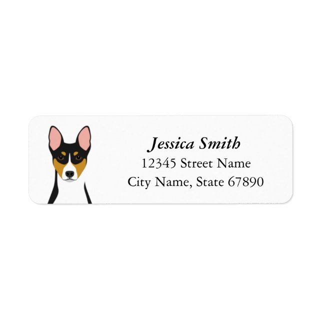 Étiquettes d'adresse de retour Basenji (Devant)