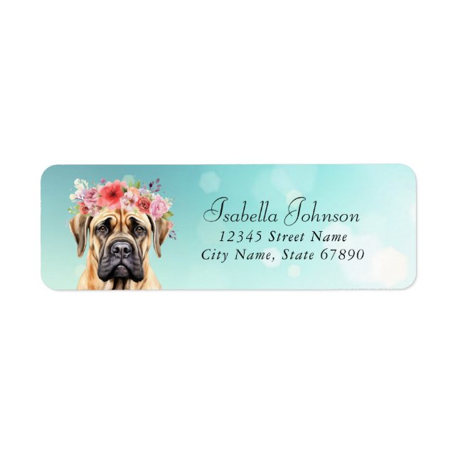 Étiquettes d'adresse de retour Boerboel (Devant)