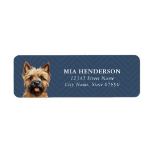 Étiquettes d'adresse de retour Cairn Terrier