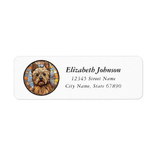 Étiquettes d'adresse de retour Cairn Terrier