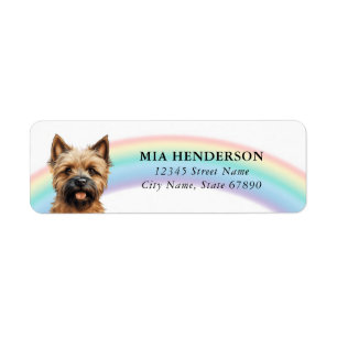 Étiquettes d'adresse de retour Cairn Terrier
