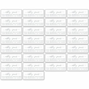 Étiquettes d'adresse de retour chic 3,42 x 1,45 po