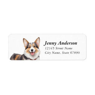Étiquettes d'adresse de retour Corgi