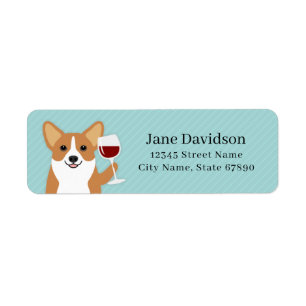 Étiquettes d'adresse de retour Corgi