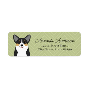 Étiquettes d'adresse de retour Corgi
