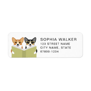 Étiquettes d'adresse de retour Corgi