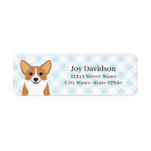 Étiquettes d'adresse de retour Corgi