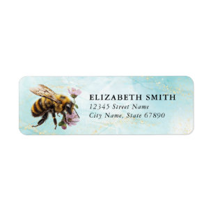 Étiquettes d'adresse de retour d'abeilles