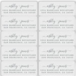 Étiquettes d'adresse de retour de calligraphie tra<br><div class="desc">Des autocollants transparents d'étiquette d'adresse de retour pour les invités dans une taille de 2 x 0, 8 pouces. Ces étiquettes d'adresse de retour mariages chic, modernes et simples présentent vos noms dans une calligraphie manuscrite élégante et hors-noir. Ajoutez simplement vos noms et votre adresse. Conçu exclusivement pour vous par...</div>