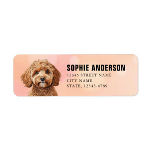 Étiquettes d'adresse de retour de Cavoodle