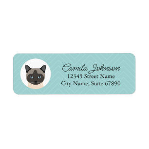 Étiquettes d'adresse de retour de chat