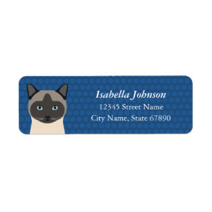 Étiquettes d'adresse de retour de chat