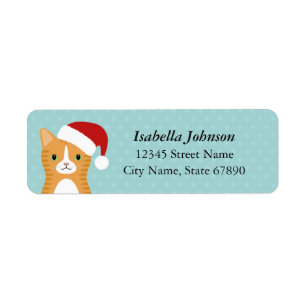 Étiquettes d'adresse de retour de chat