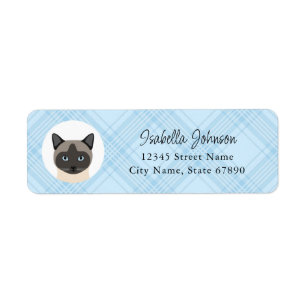 Étiquettes d'adresse de retour de chat