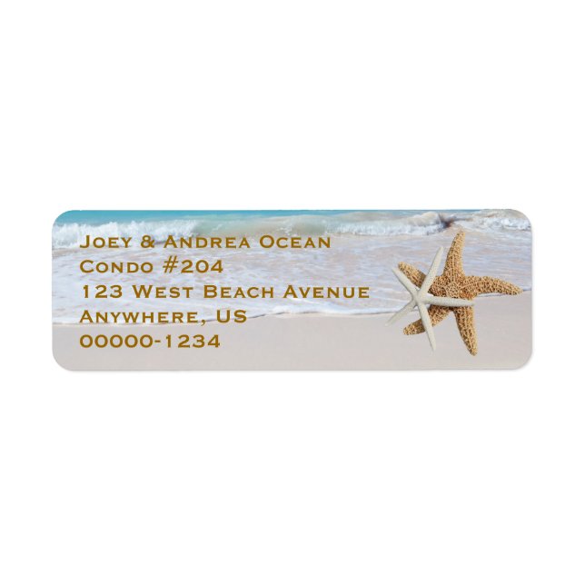 Étiquettes d'adresse de retour de deux Starfish Oc (Devant)
