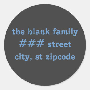 étiquettes d'adresse de retour de famille - inform