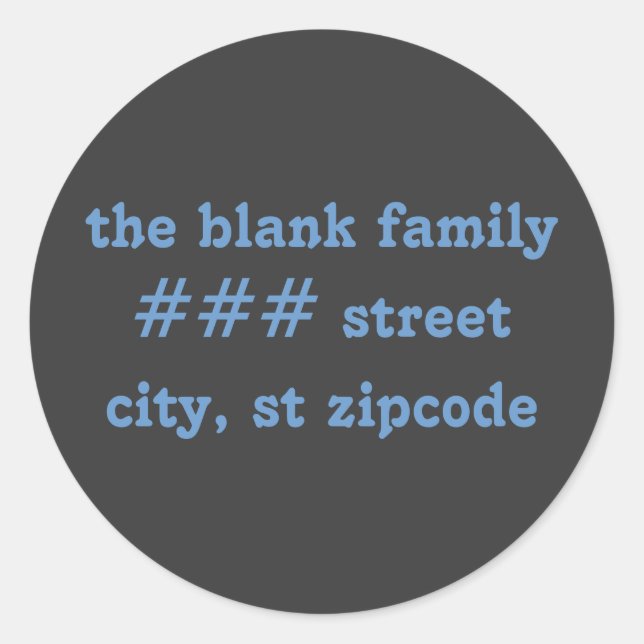 étiquettes d'adresse de retour de famille - inform (Devant)