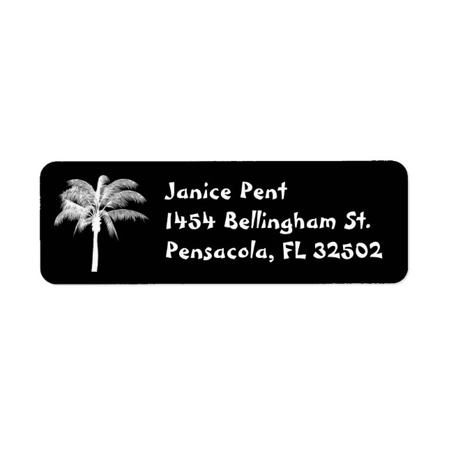 Étiquettes d'adresse de retour de jour d'Arbour (Devant)