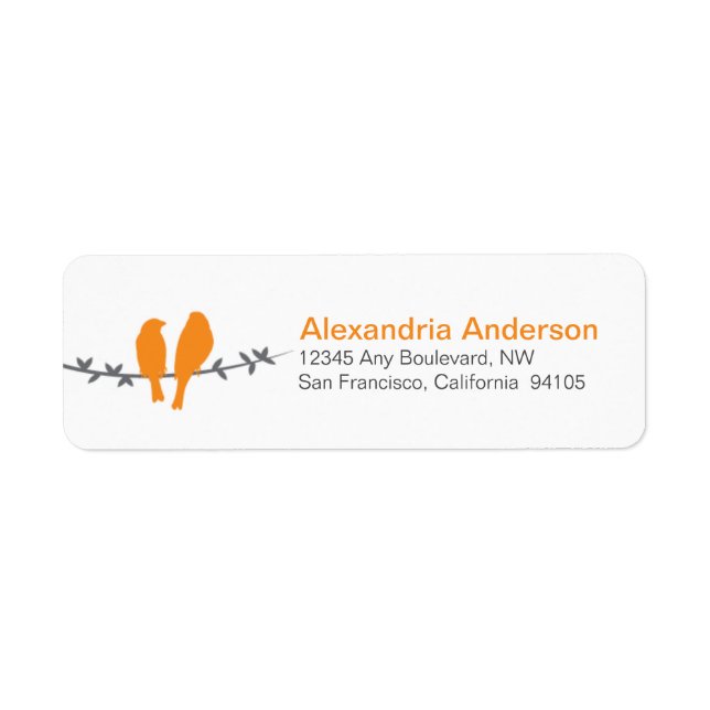 Étiquettes d'adresse de retour de la Direction des (Devant)