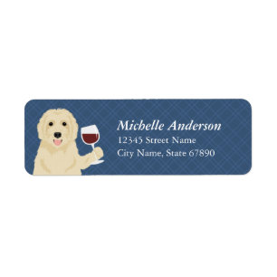 Étiquettes d'adresse de retour de Labradoodle