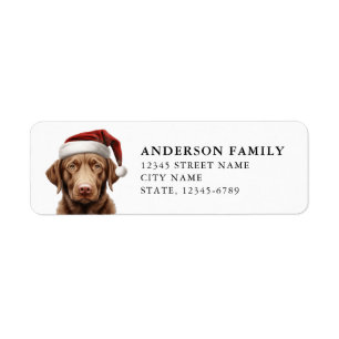 Étiquettes d'adresse de retour de Labrador Retriev