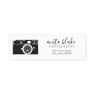 Étiquettes d'adresse de retour de l'appareil photo