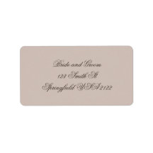 Étiquettes d'adresse de retour de mariage d'art fi