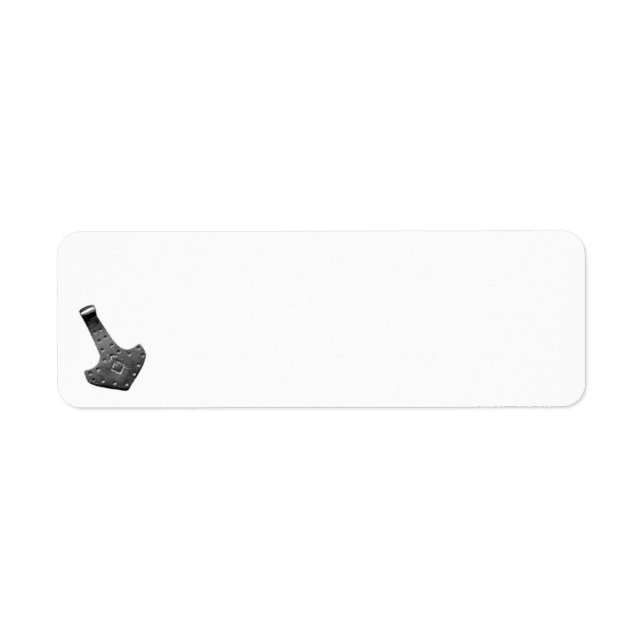 Étiquettes d'adresse de retour de Marteau de Thor  (Devant)