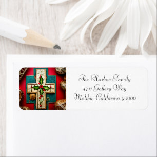 Étiquettes d'adresse de retour de Noël
