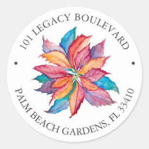 Étiquettes d'adresse de retour de Noël