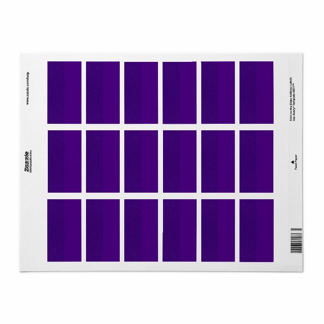 Étiquettes d'adresse de retour de Parties scintill (Feuille entière)