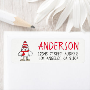 Étiquettes d'adresse de retour de pingouin simples