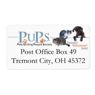 Étiquettes d'adresse de retour de PUPs